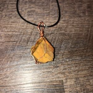 Raw Tiger Eye Crystal Pendant